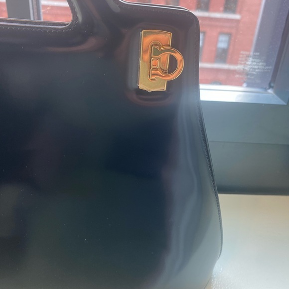 Ferragamo “Wanda” Patent Leather Handbag - Picture 5 of 8